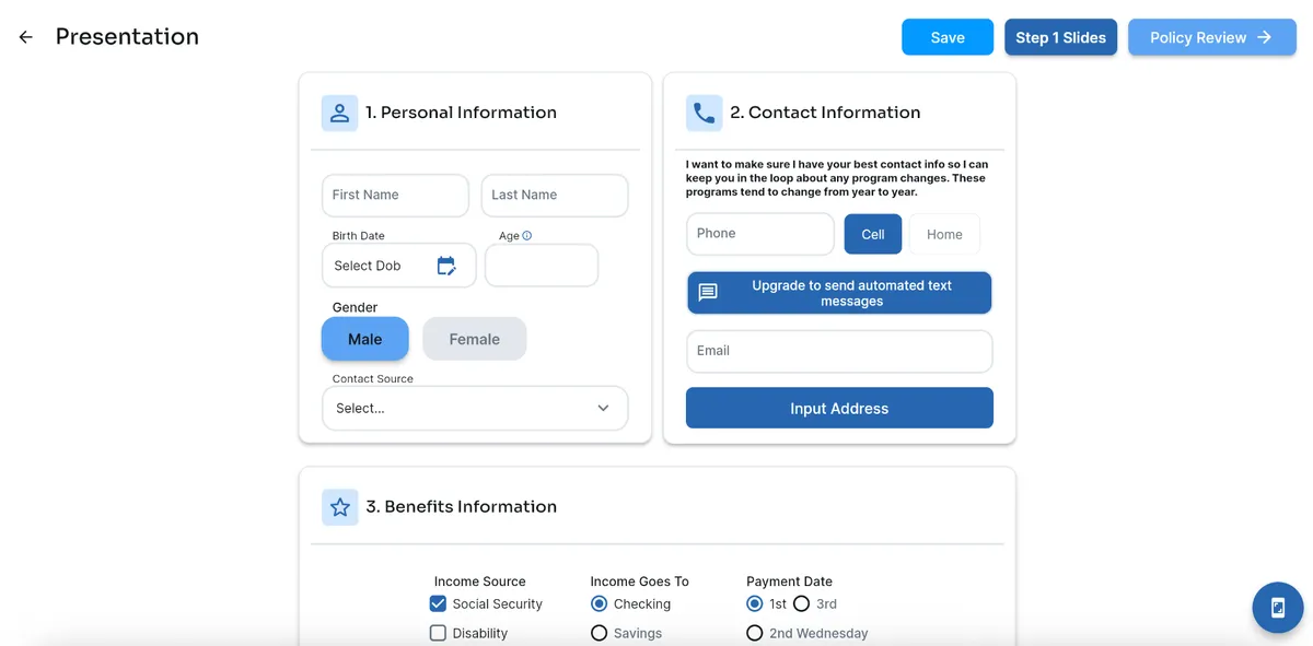 All-in-one platform interface